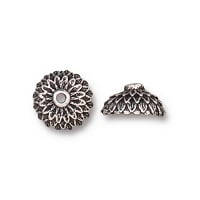 TierraCast Acorn 8mm Bead Cap Antiqued Silver Plated (1-Pc)