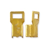 Fold Over Connector 11x5mm Gold Color (10-Pcs)