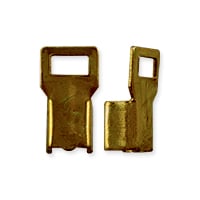 Fold Over Connector 11x6mm Antique Brass Plated (10-Pcs)