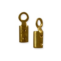 Fold Over Connector 7x2mm Antique Brass Plated (10-Pcs)