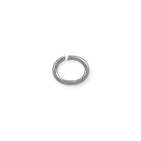 Open Oval Jump Ring 5x4mm Silver Color (10-Pcs)