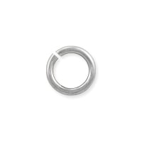 Open Round Jump Ring 7mm Silver Color (50-Pcs)