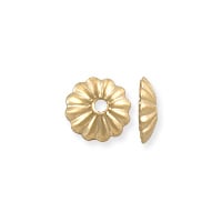 Scalloped Bead Cap 6x1.5mm Gold Filled (1-Pc)