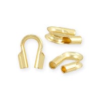 Wire Guard 4.5x1mm (0.75mm Hole) Gold Filled (1-Pc)