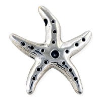 Starfish Pendant 26x24mm Pewter Antique Silver Plated (1-Pc)
