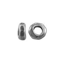 TierraCast Large Nugget Spacer Bead 5x2mm Antique Pewter (1-Pc)