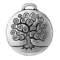 TierraCast Tree of Life Pendant 24x27mm Pewter Antique Silver Plated (1-Pc)