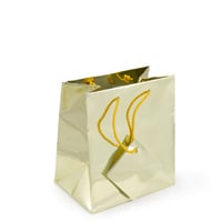 Metallic Gold 4x4 Tote Gift Bag (20-Pcs)