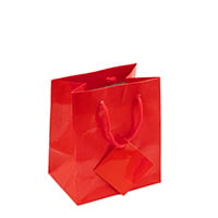 Glossy Red 4x4 Tote Gift Bag (20-Pcs)
