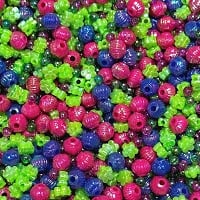 Colorful Plastic Bead Mix (Bag) 