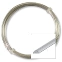 German Style Silver Plated Half Round Wire 20ga (3 Meters)