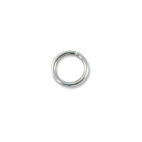 6mm Sterling Silver Filled Round Open Jump Ring (4-Pcs)