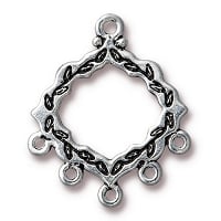 TierraCast Cathedral 5-1 Link Antique Silver Plated