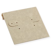 Hanging Earring Card - Cream Parchment Paper-Covered Plastic 2x2 (100-Pcs)