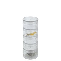 2 Inch Round Stackable Storage Jars (5-Pcs)