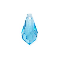 Preciosa Crystal 984 Drop Pendant 13x6.5mm Aqua Bohemica (1-Pc)