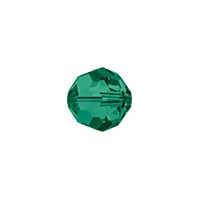 Swarovski Crystal 5000 6mm Emerald Round Bead (1-Pc)