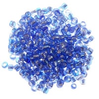 Seed Bead Silver Lined 6/0 Blue (Ounce)