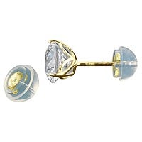 Silicone Slider Earring Backs (Promo) 14K Yellow Gold (2-Pcs)
