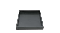 1 Inch Tall Half Size Stackable Black Plastic Utility Jewelry Tray