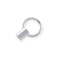 Crimp Tube Cord End 7mm Sterling Silver (1-Pc)