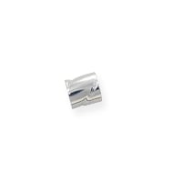 Twisted Seamless Crimp Tube Beads 2x2mm Sterling Silver (10-Pcs)