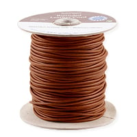Griffin 1.6mm Carnelian Brown Leather Cord (Priced Per Yard)