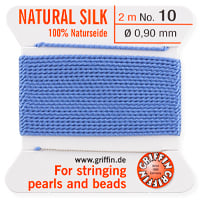 #10 Blue Griffin Silk Bead Cord (2 Meters)