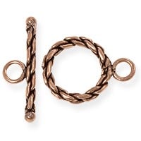 Toggle Clasp - Rope 15mm Copper (1-Pc)