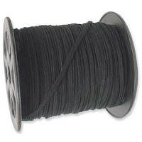 Ultra Micro Fiber Suede Cord Black 3mm (Priced Per Yard)