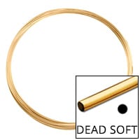 Gold Filled Round Wire Dead Soft 24ga (Priced per Foot)
