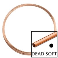 Rose Gold Filled Round Wire Dead Soft 24ga (Priced per Foot)